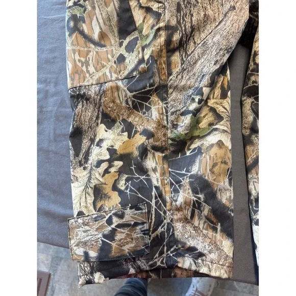 LaCrosse Mens XL Mossy Oak Break-Up Camo Waterproof Hunting Bibs Overalls PVC - Picture 7 of 8